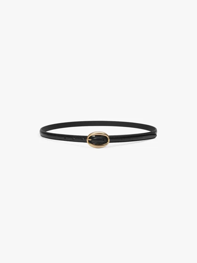 Miss Sixty Leather Belt læderbælte sort guldspænde