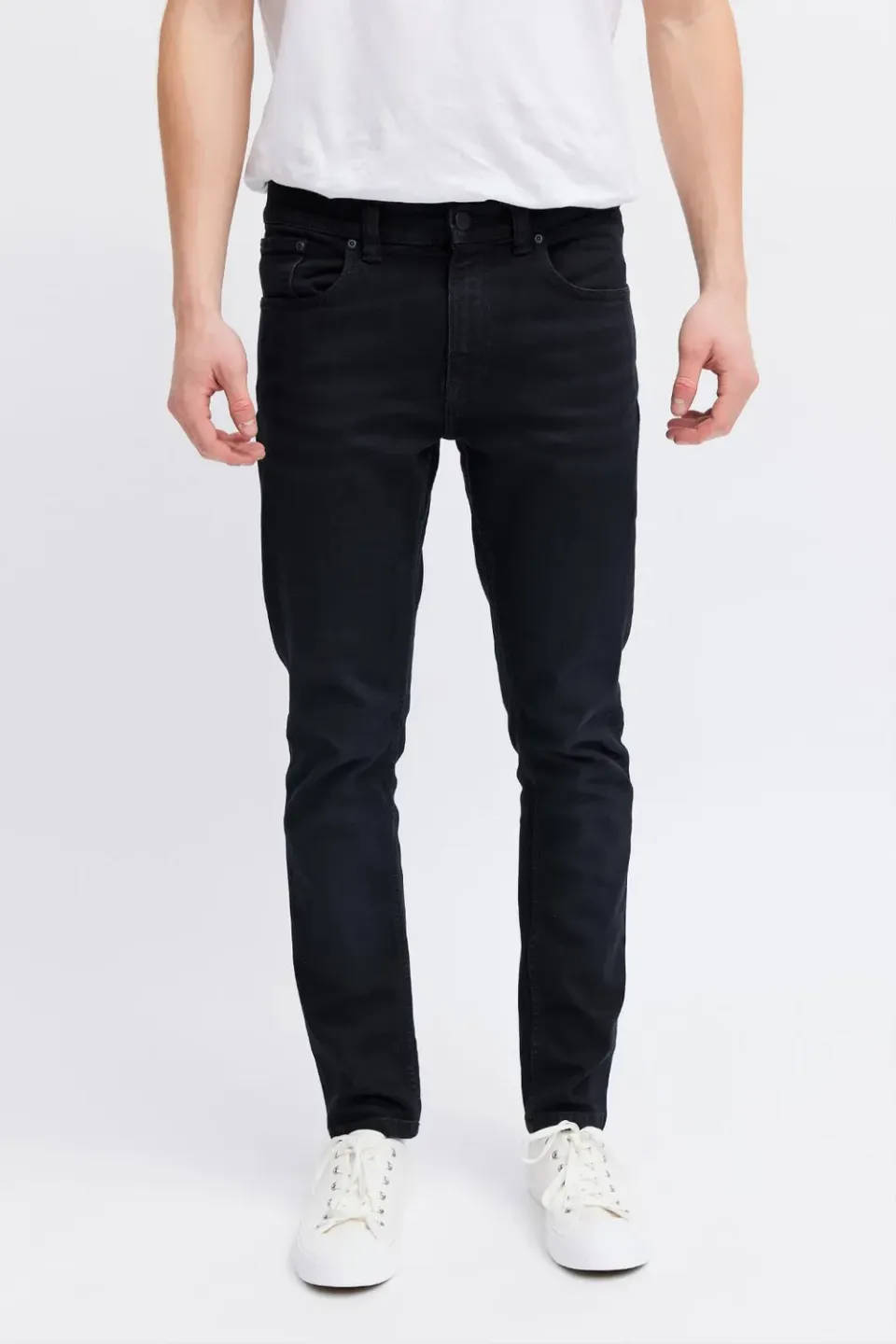 Organsk Atmosphere Black Rock lll jeans sort stretch