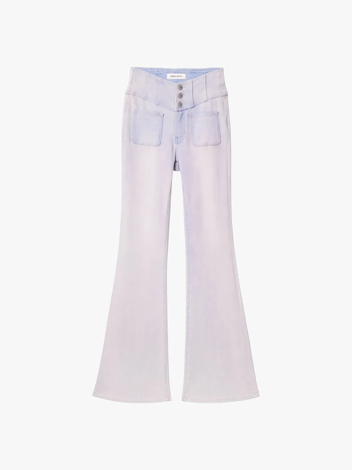 Miss Sixty Glenda Plus 5 flare jeans lyseblå V-talje