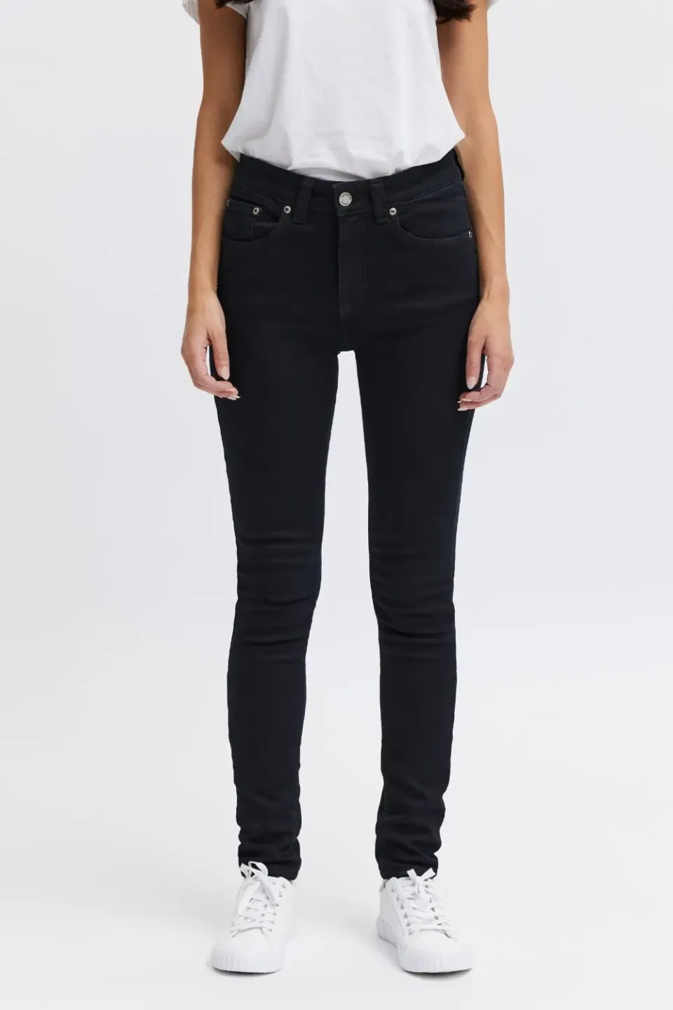 Organsk Breeze Black Sapphire damejeans sort 28/30