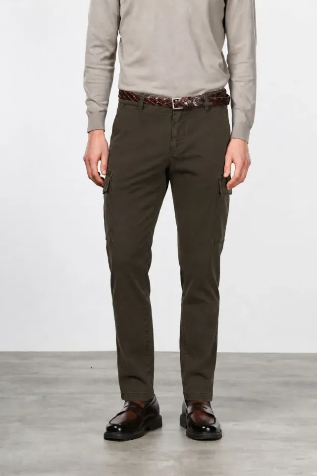 Mason's Chile cargobukser brun extra slim stretch