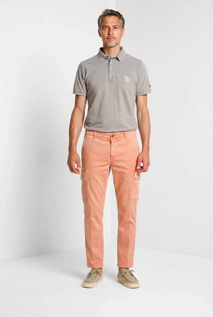 Mason's Leopardi poloskjorte basalto bomuld piqué