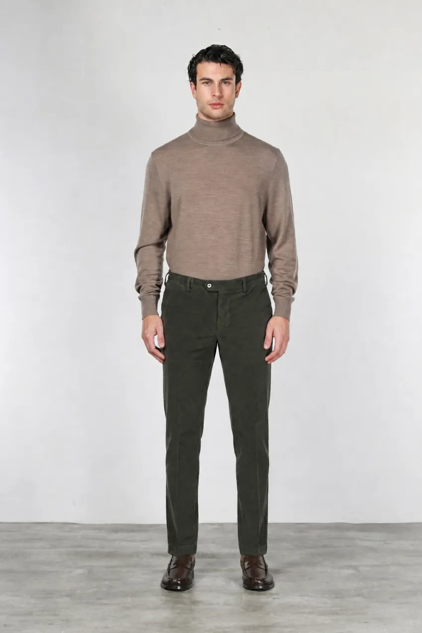 Mason's New York chino bukser skovgrøn fløjl regular
