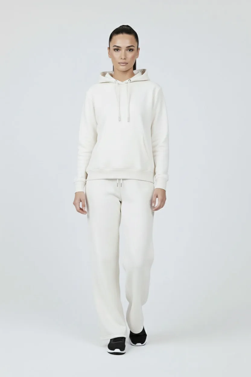Organsk Organic Straight-Leg sweatpants off white økologisk bomuld