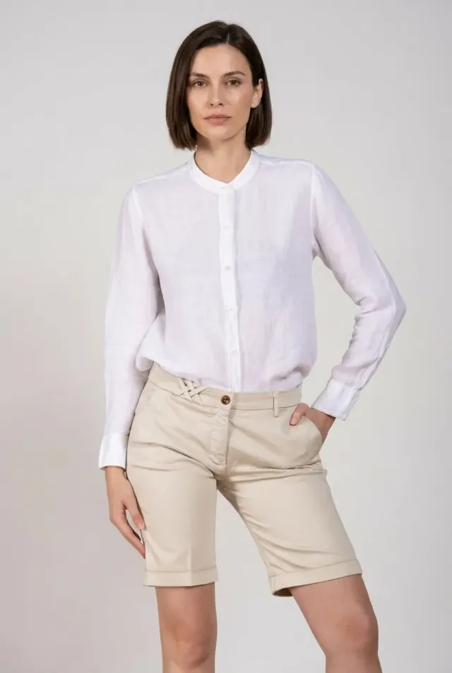Mason's New York chino shorts stucco satin slim