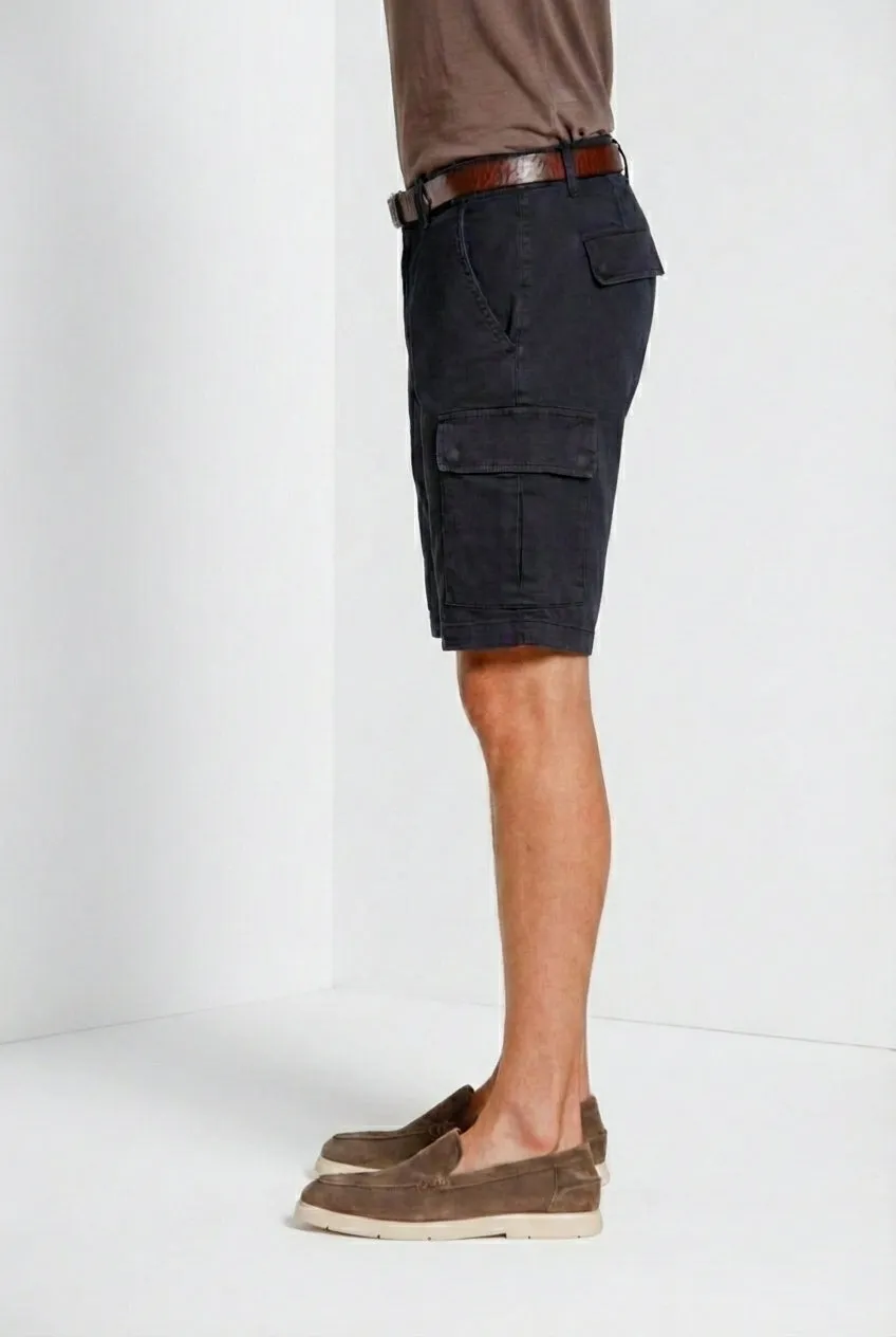 Mason's Chile cargos shorts mørkeblå slim fit
