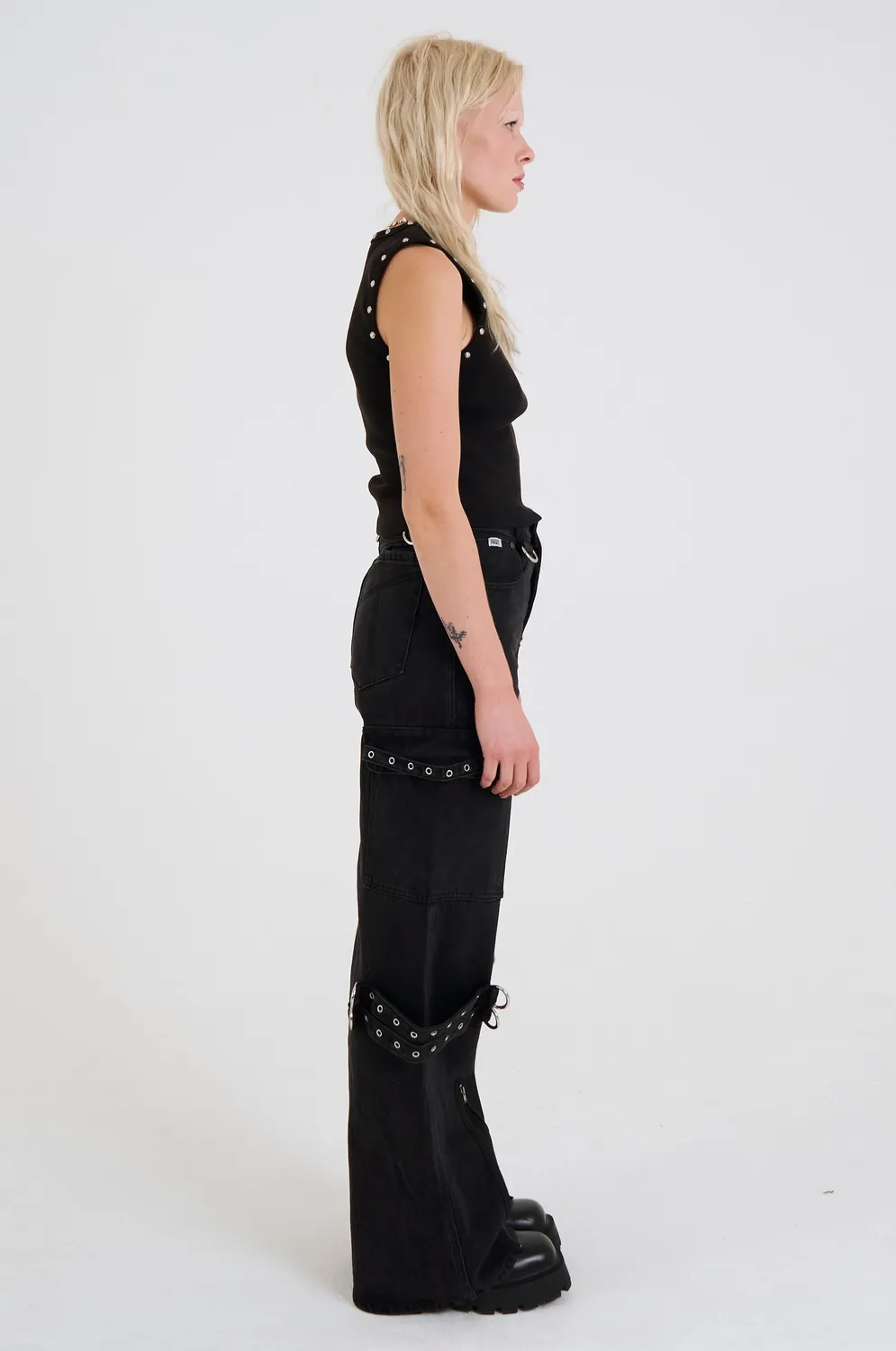 The Ragged Priest Bondage Baggy Hardware jeans sort