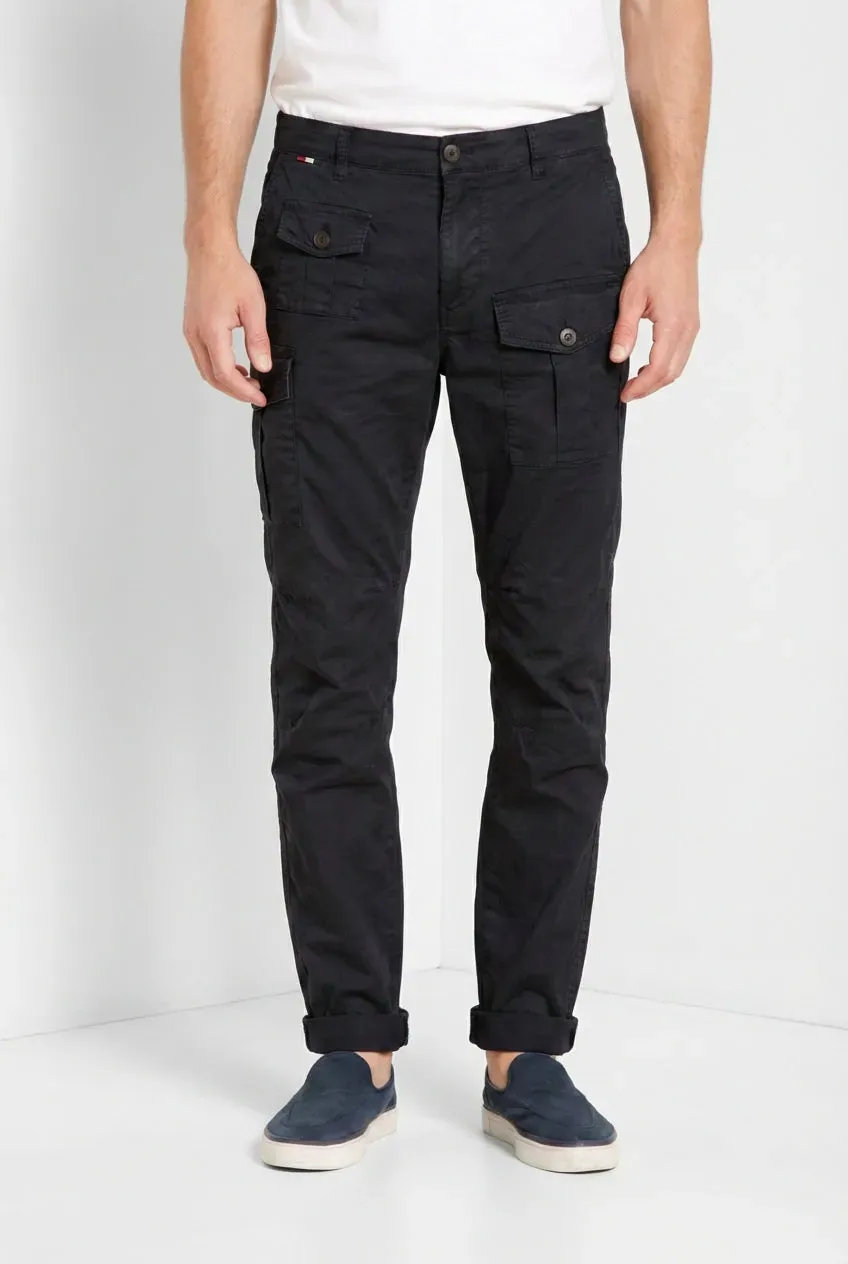 Mason's George Coolpocket cargobukser sort carrot fit stretch