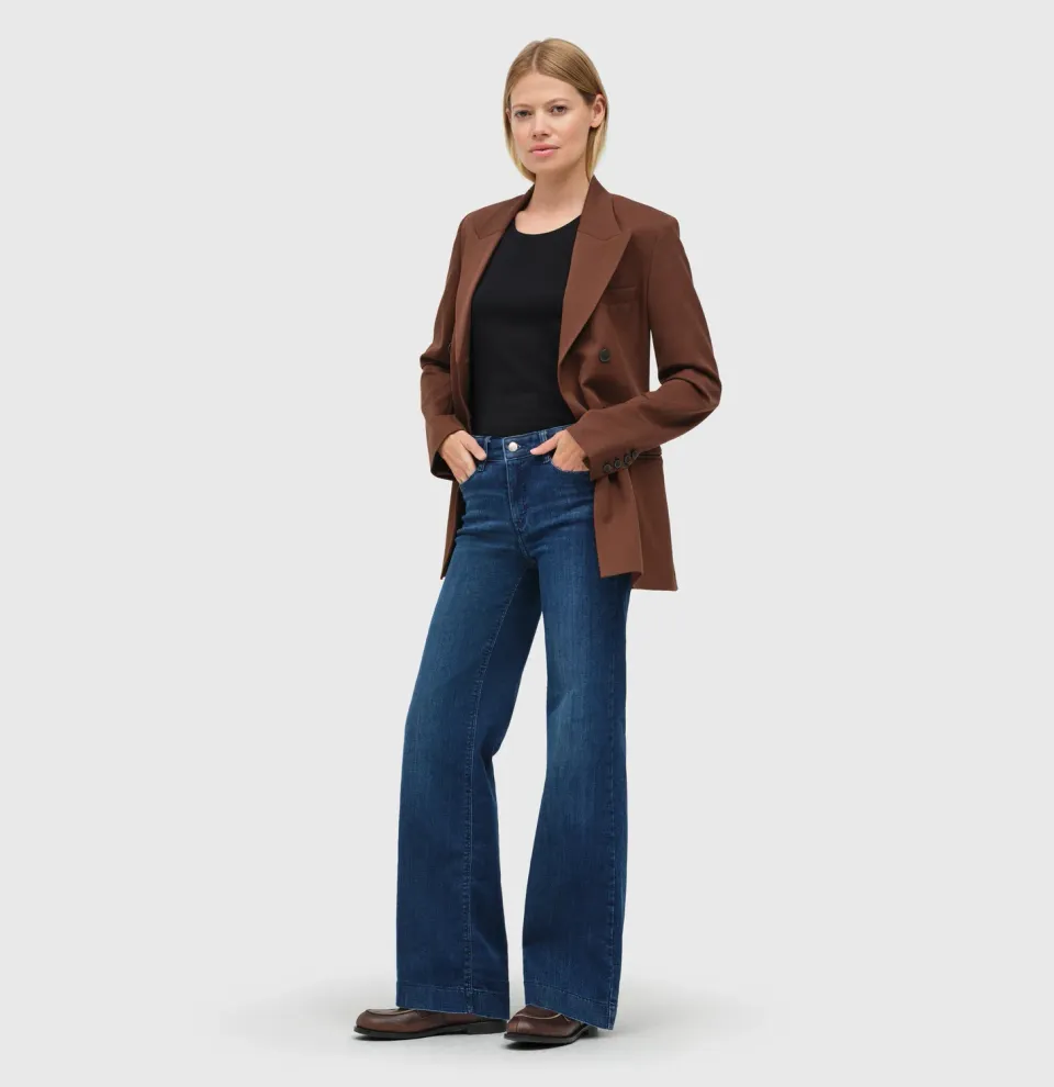 MAC Dream Wide authentic jeans mellemblå hyperstretch