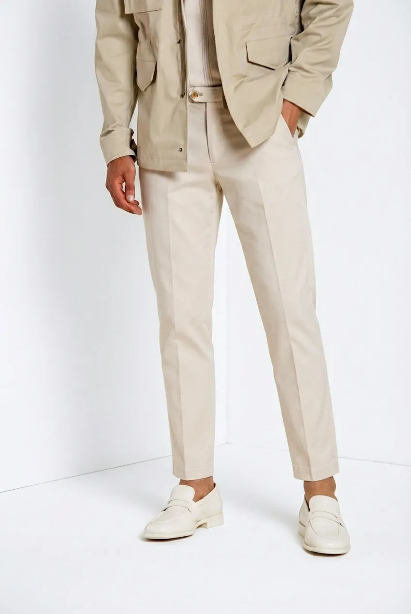 Mason's Torino City chino stucco slim lyocell