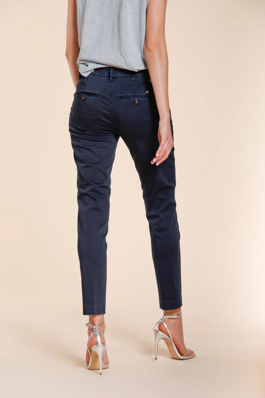 Mason's New York Slim chinos mørkeblå satin slim