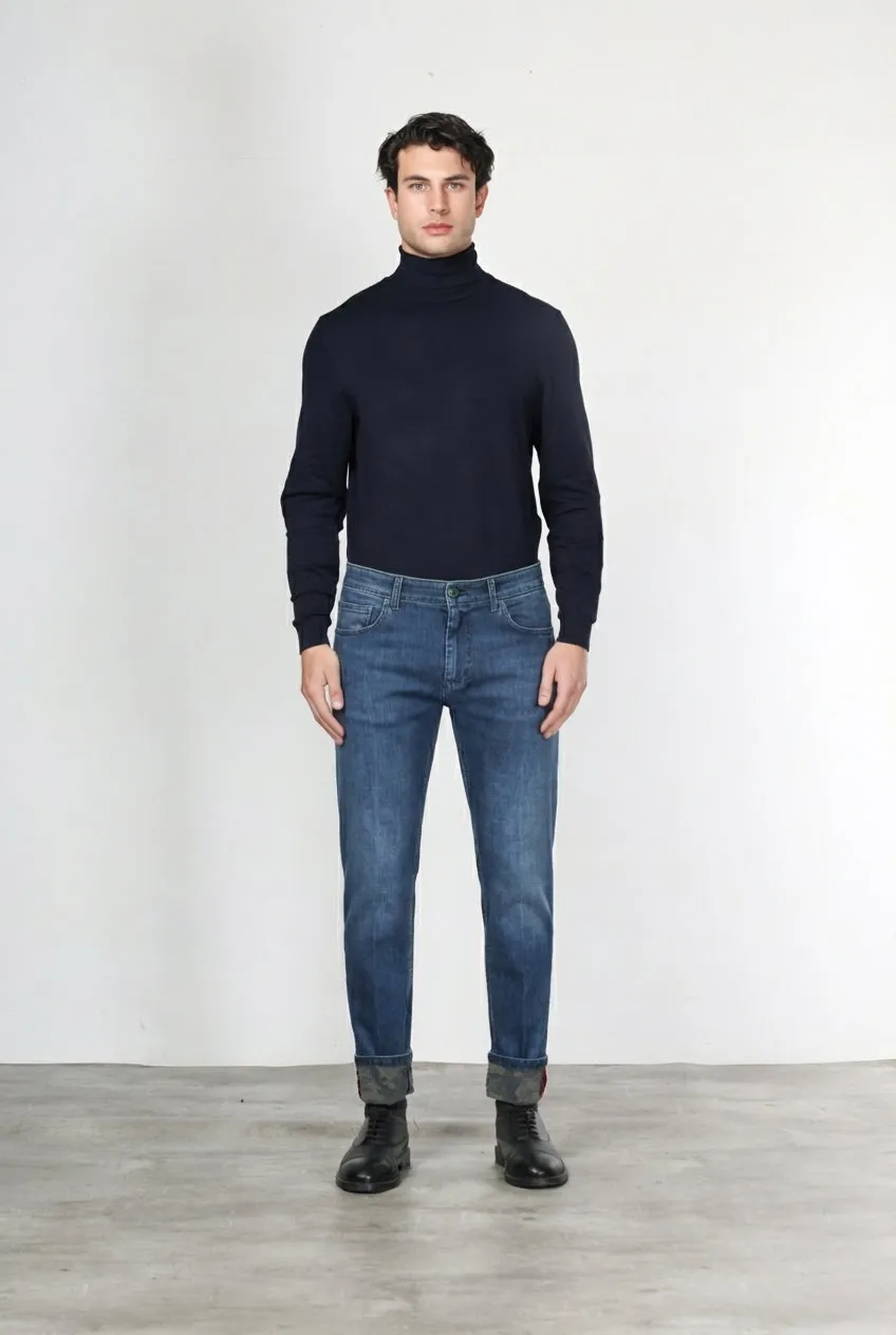 Mason's Harris Regular jeans blå camouflage denim