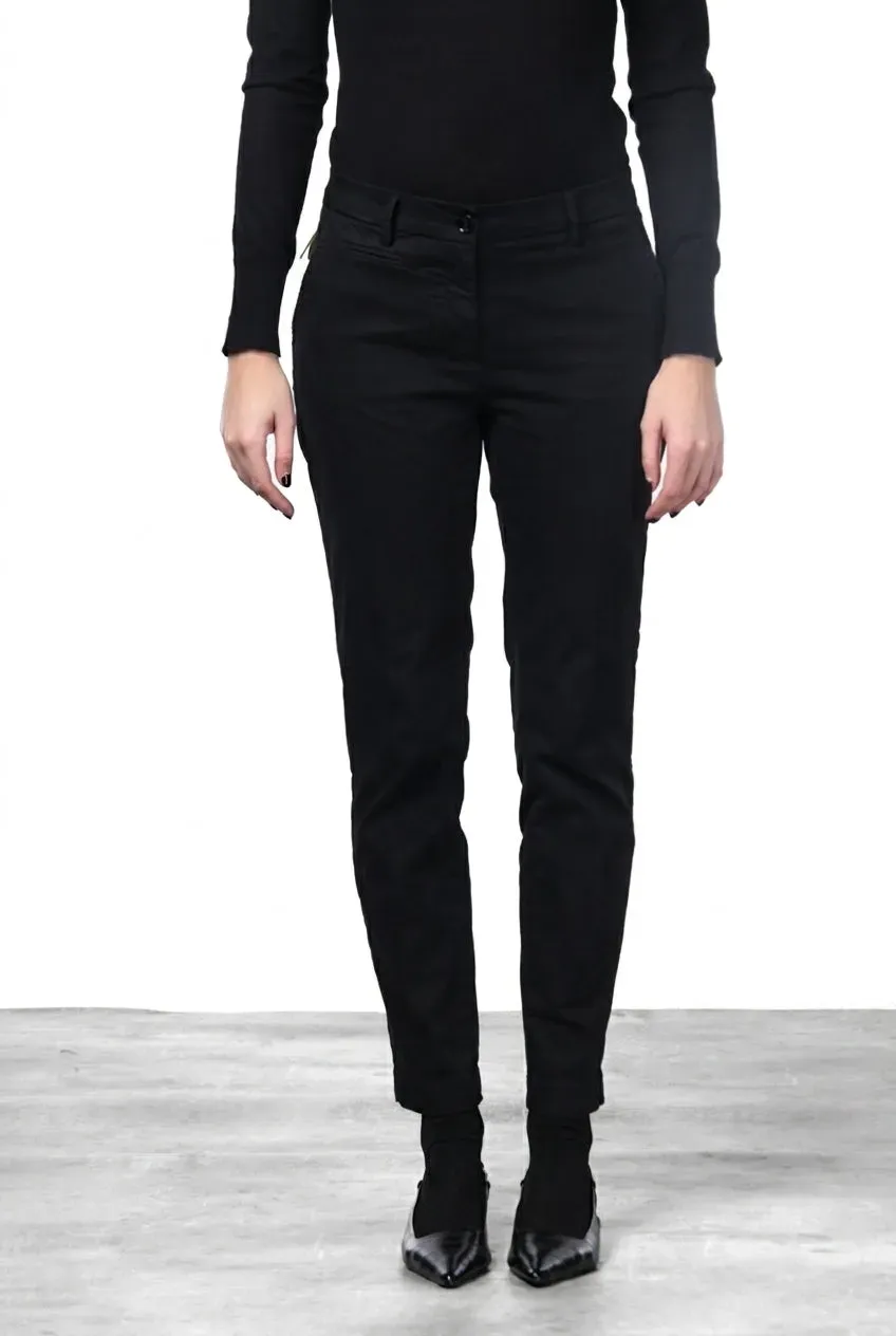 Mason's New York Slim chinobukser sort satin stretch