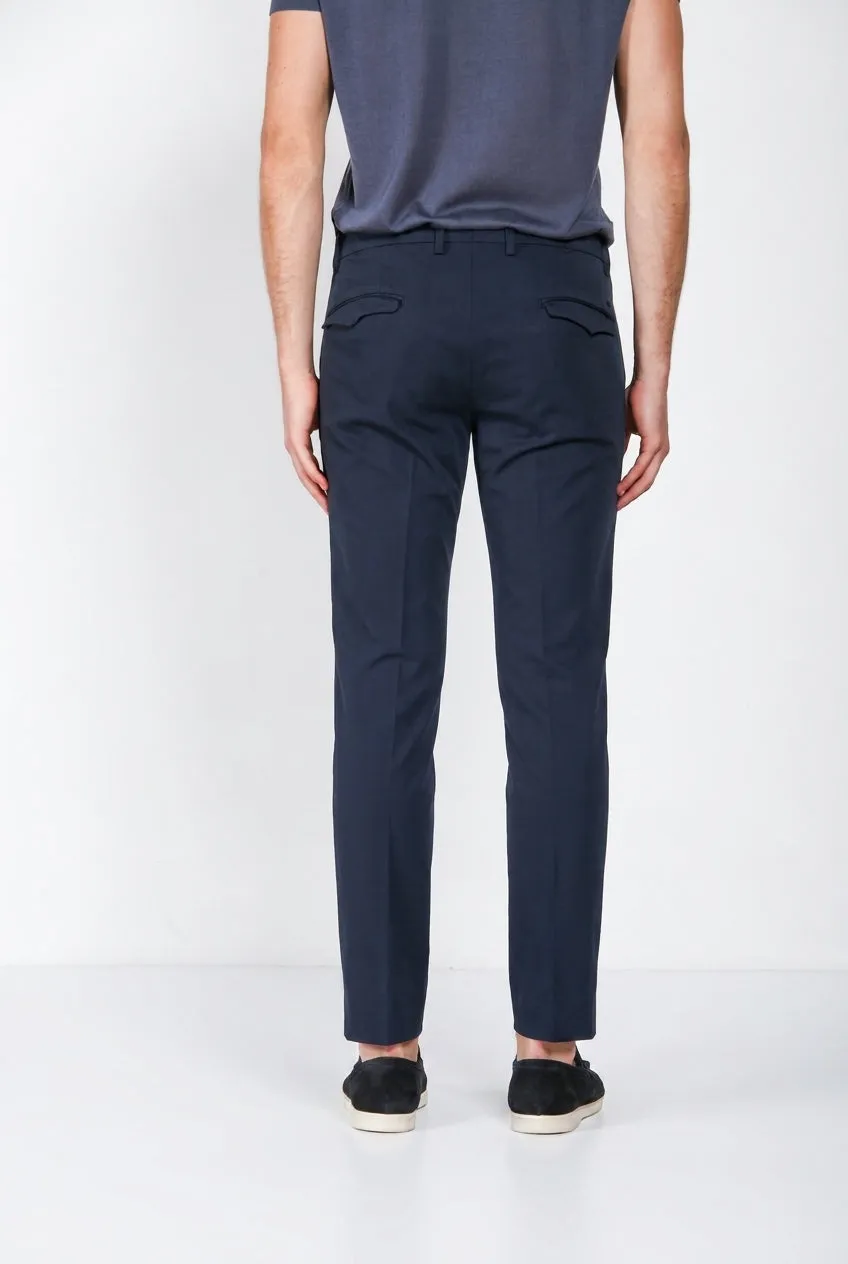 Mason's Torino 1 Pinces Flex chinos natblå slim