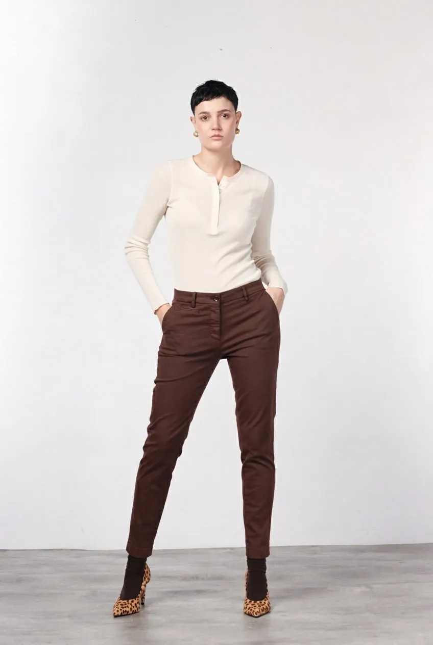 Mason's New York Slim chino bukser vinrød slim