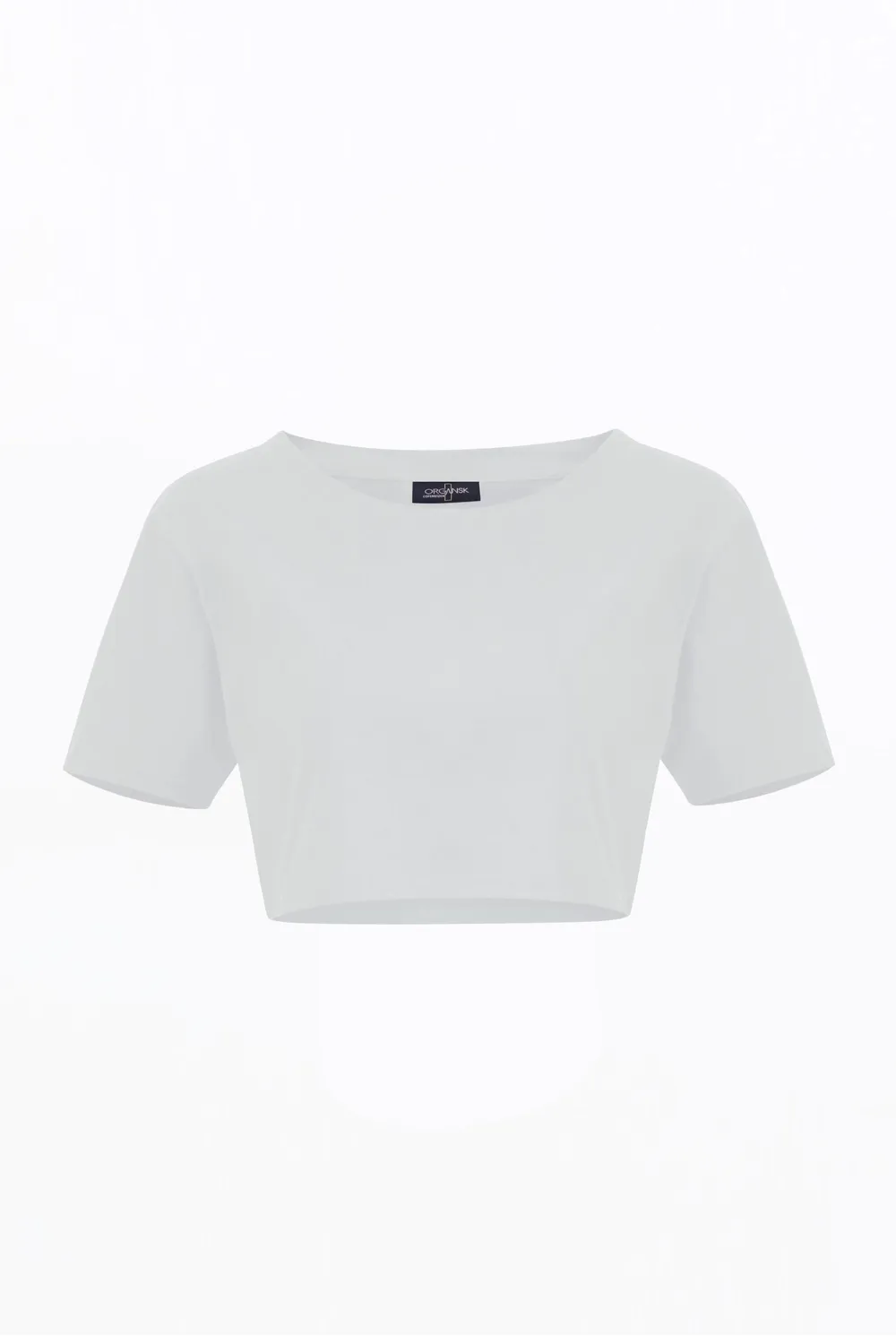 Organsk Crop Top sort økologisk bomuld