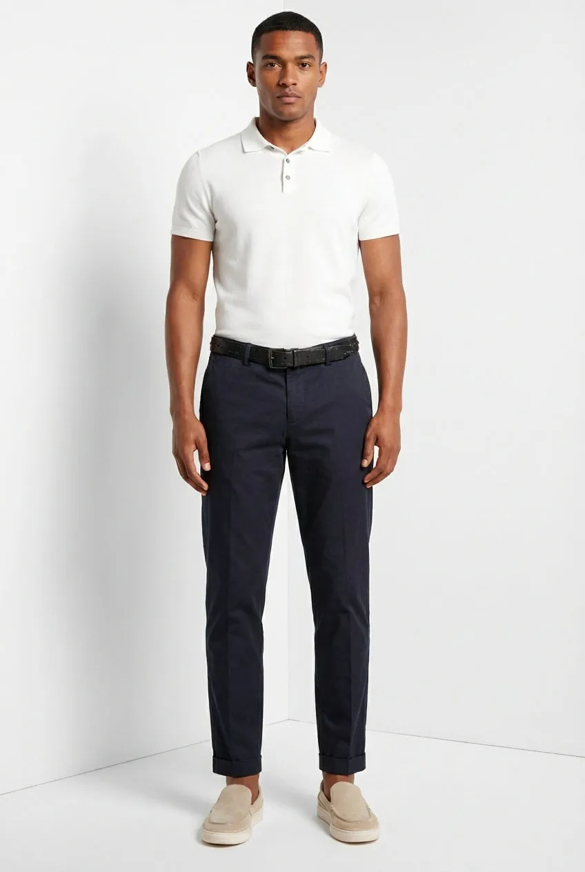 Mason's Milano chino bukser natblå extra slim fit