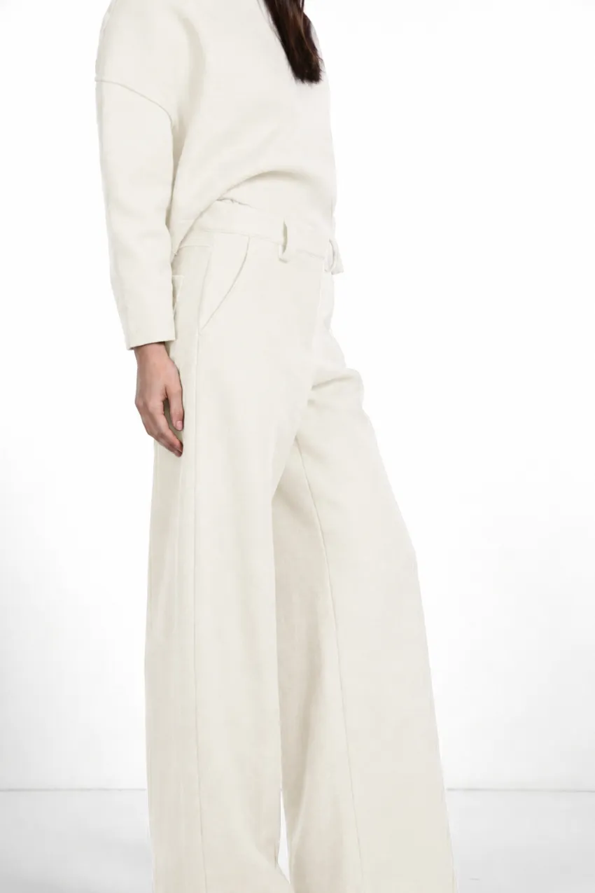 Mason's New York Wide chinobukser creme uld