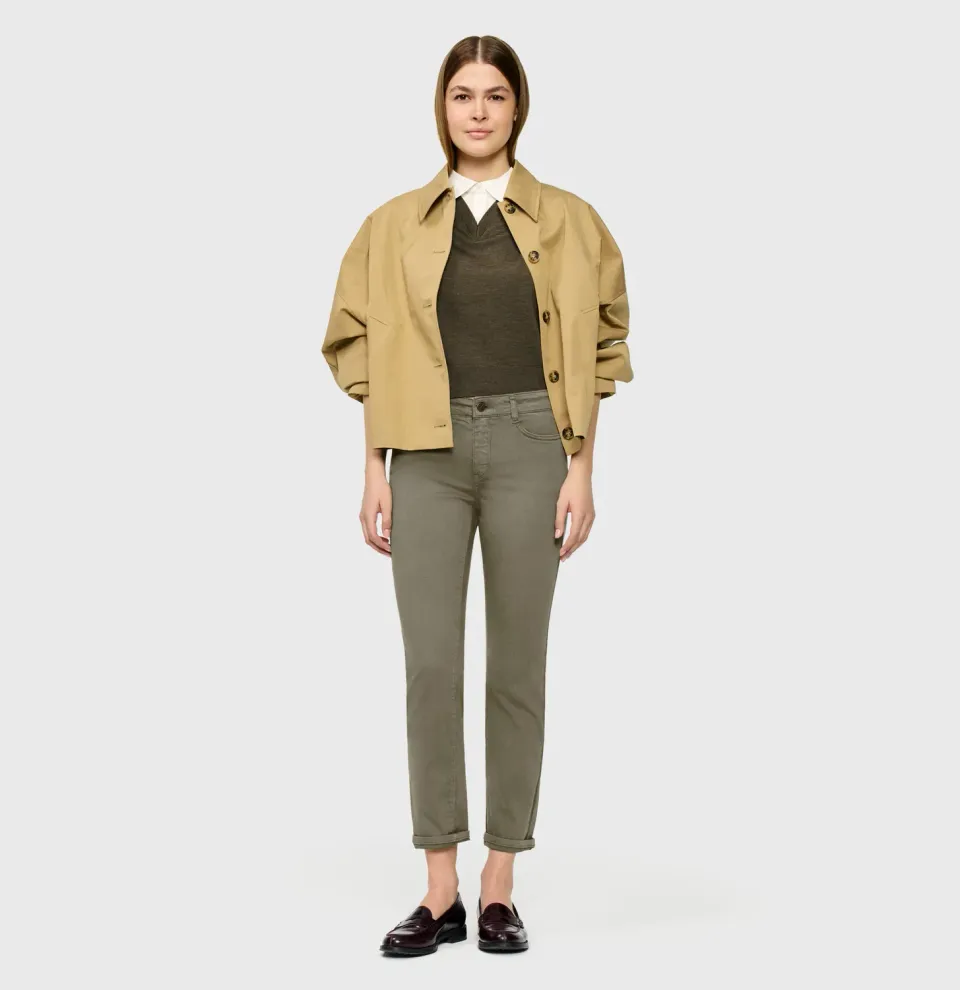 MAC Dream 5403-00-0355L cropped jeans grøn