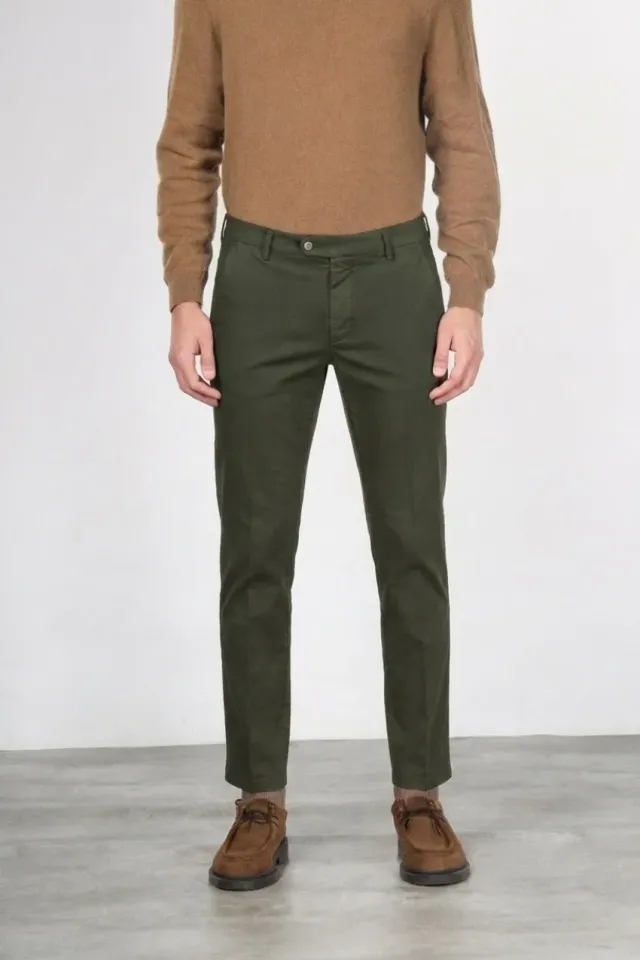 Mason's Torino Flex chino bukser skovgrøn slim fit