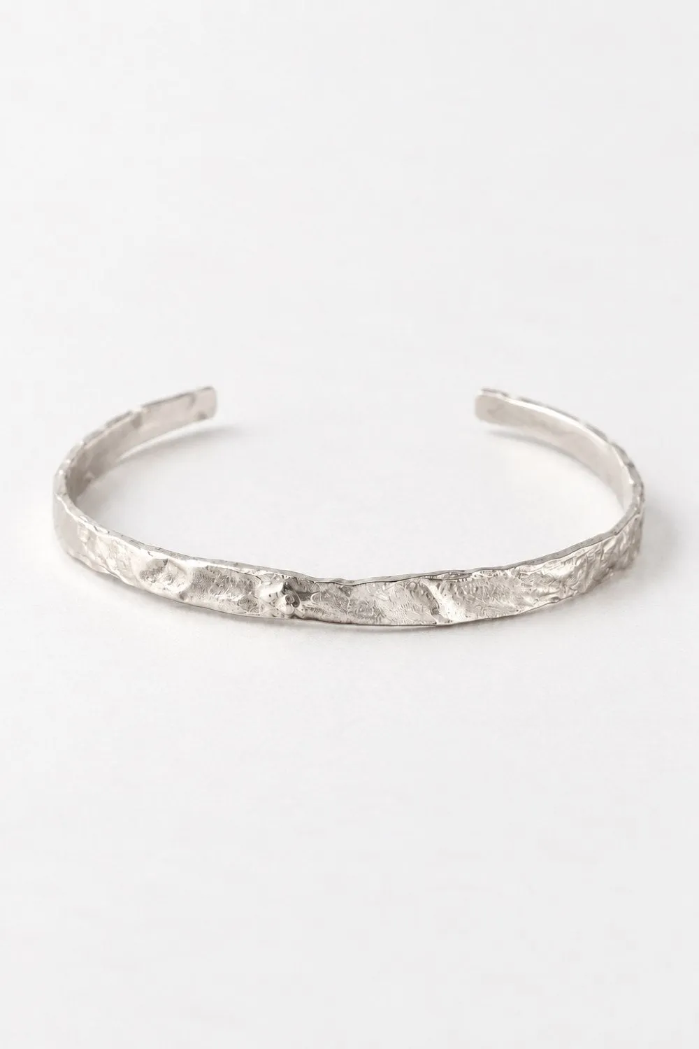 Organsk Textured Open Cuff armbånd guld – justerbar