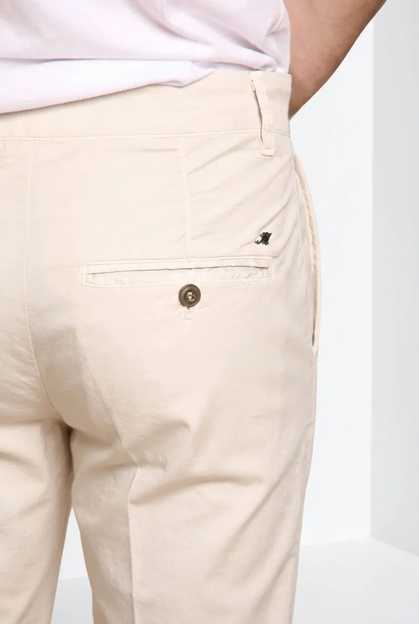 Mason's John Coolkhinos chino bermuda shorts råhvid carrot