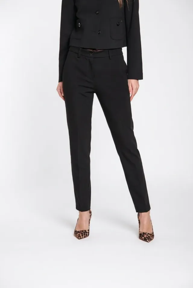Mason's New York Slim chinobukser sort slim stretch