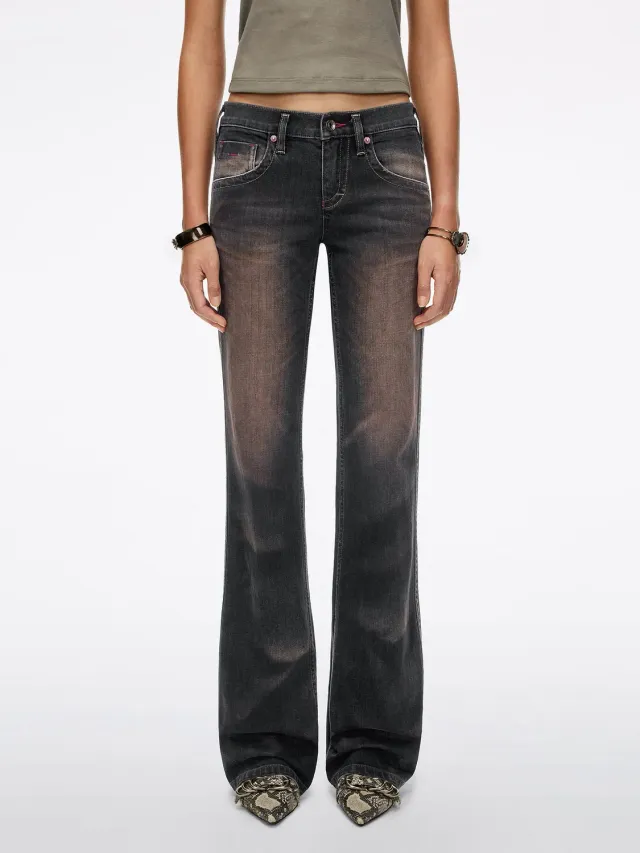 Miss Sixty Tommy flare jeans black fog stretch