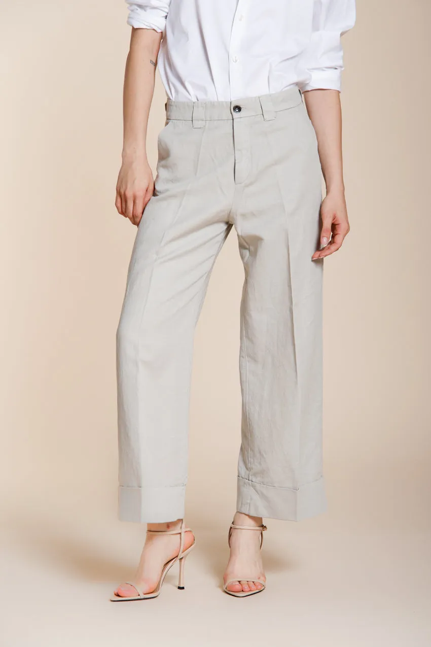Mason's New York Studio Cropped chino lyseblå hør