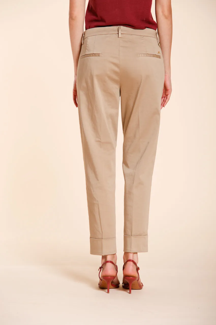 Mason's New York Carrot chinobukser dame beige satin