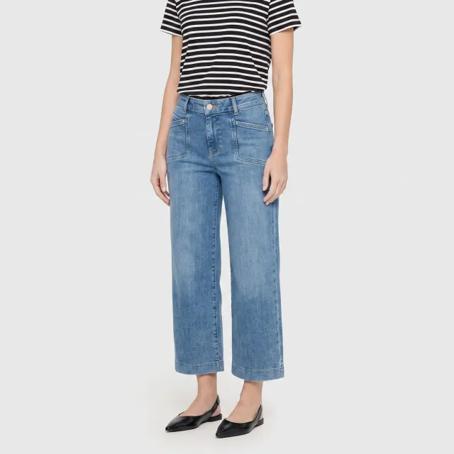 MAC Dream Culotte 5400 wide jeans lyseblå hyperstretch