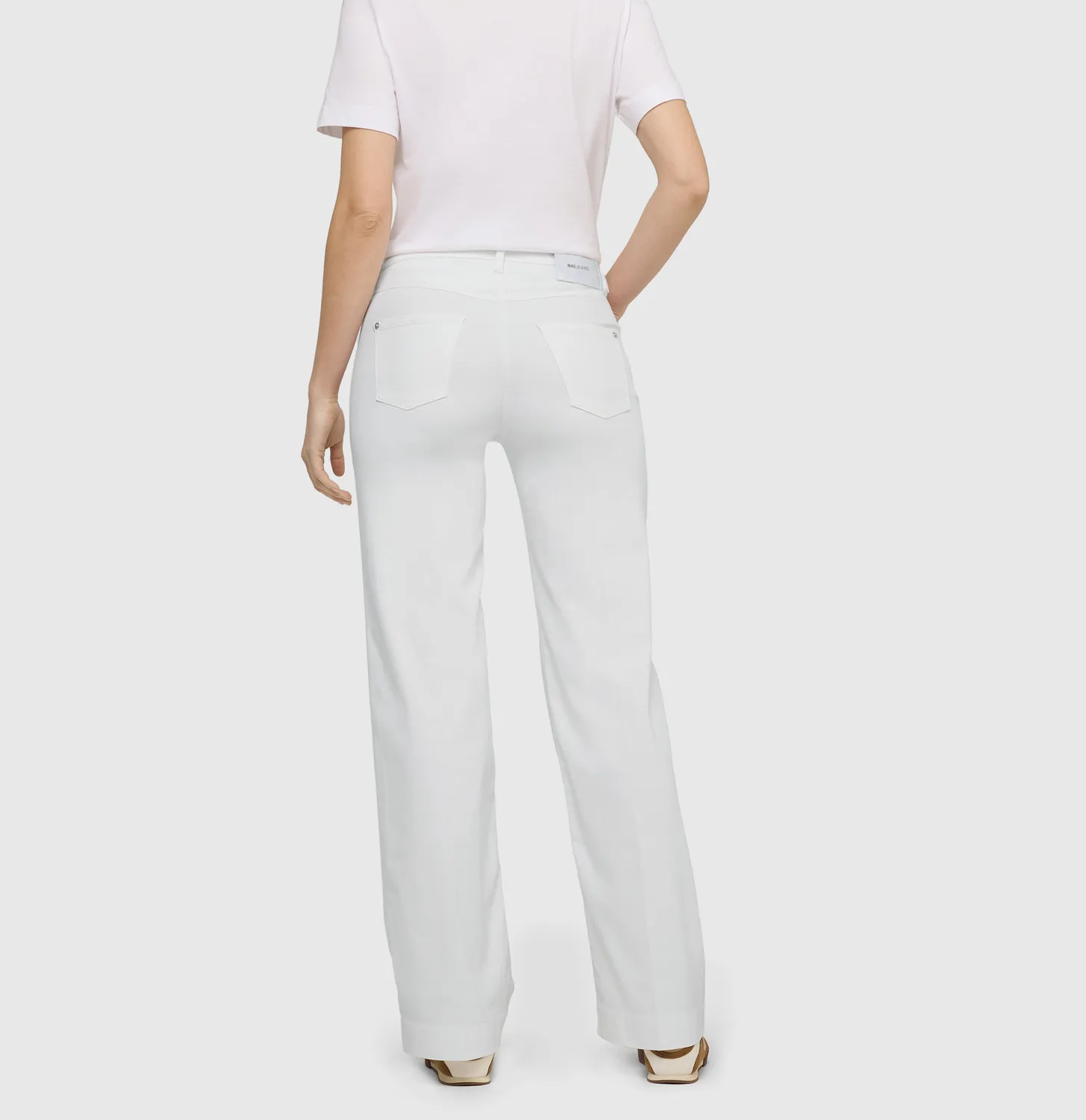 MAC Dream Wide jeans dame hvid shaping modal