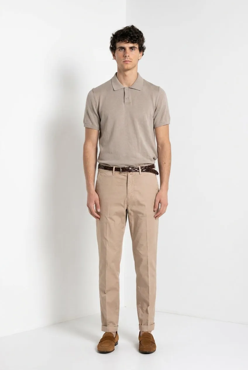 Mason's Boston chinos beige relaxed fit stretch