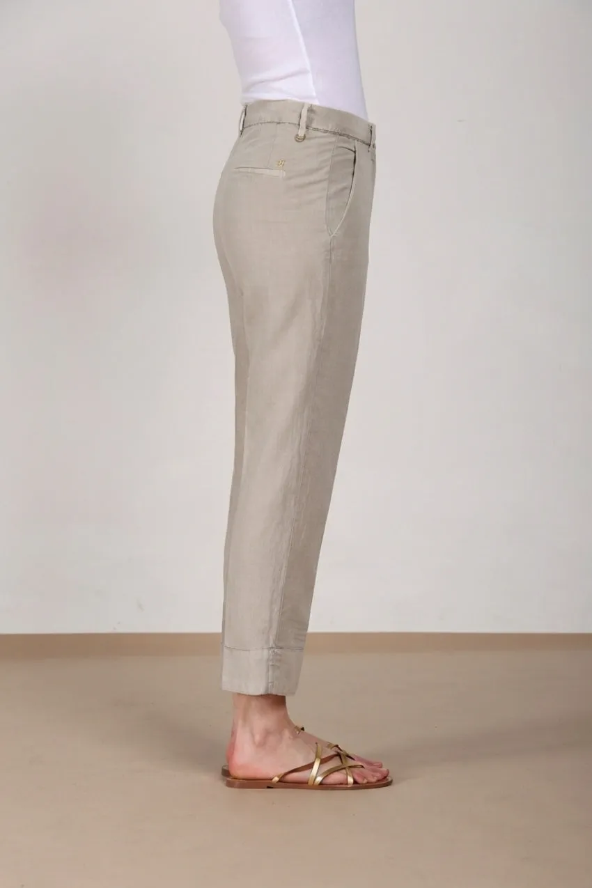 Mason's New York Carrot chinobukser beige hør dame