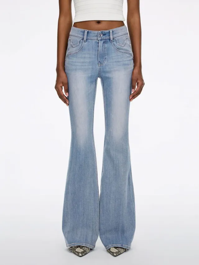 Miss Sixty Bella 6M3JJ2430GF37 flare jeans mellemblå