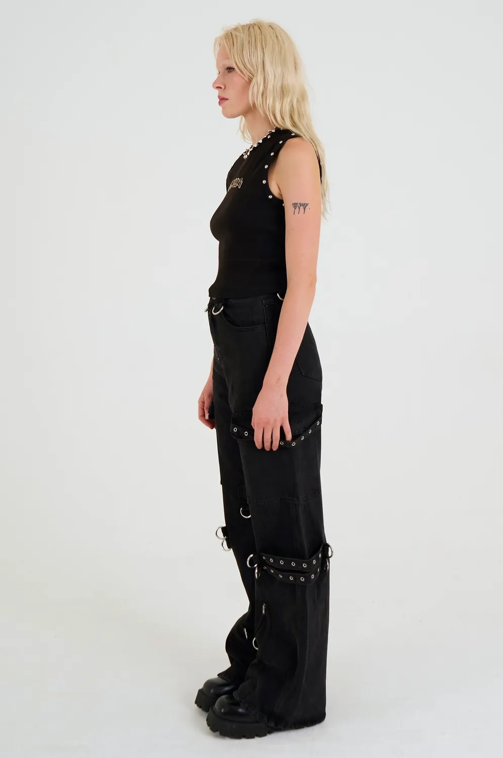 The Ragged Priest Bondage Baggy Hardware jeans sort