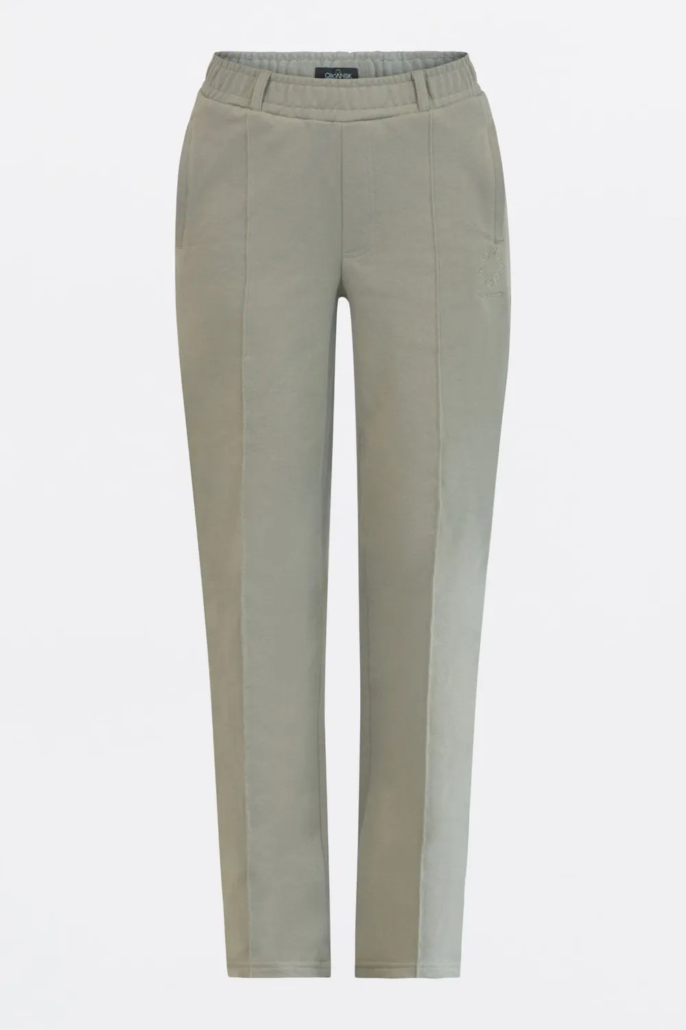 Organsk Tailored Jersey Trouser bukser pastel green stretch