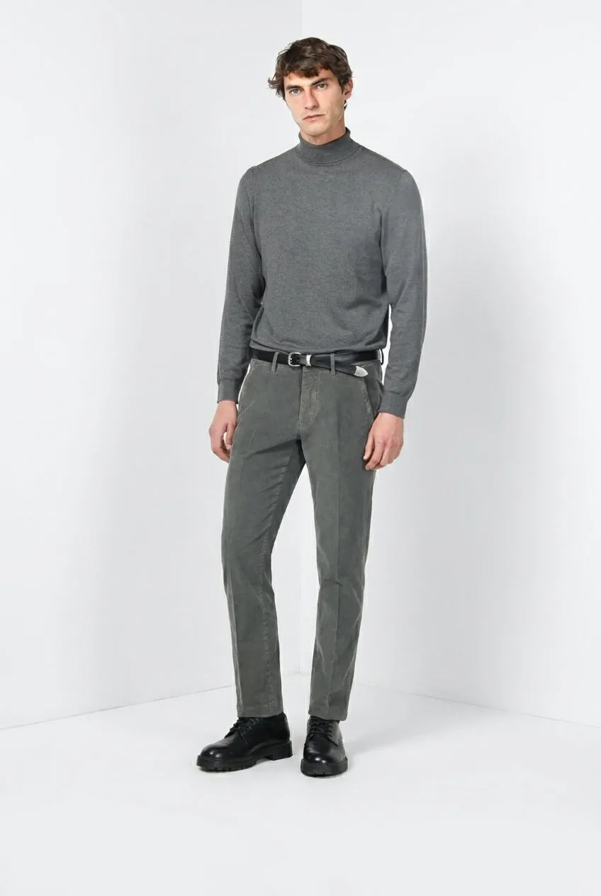 Mason's Torino chinos mørkegrå slim fløjl
