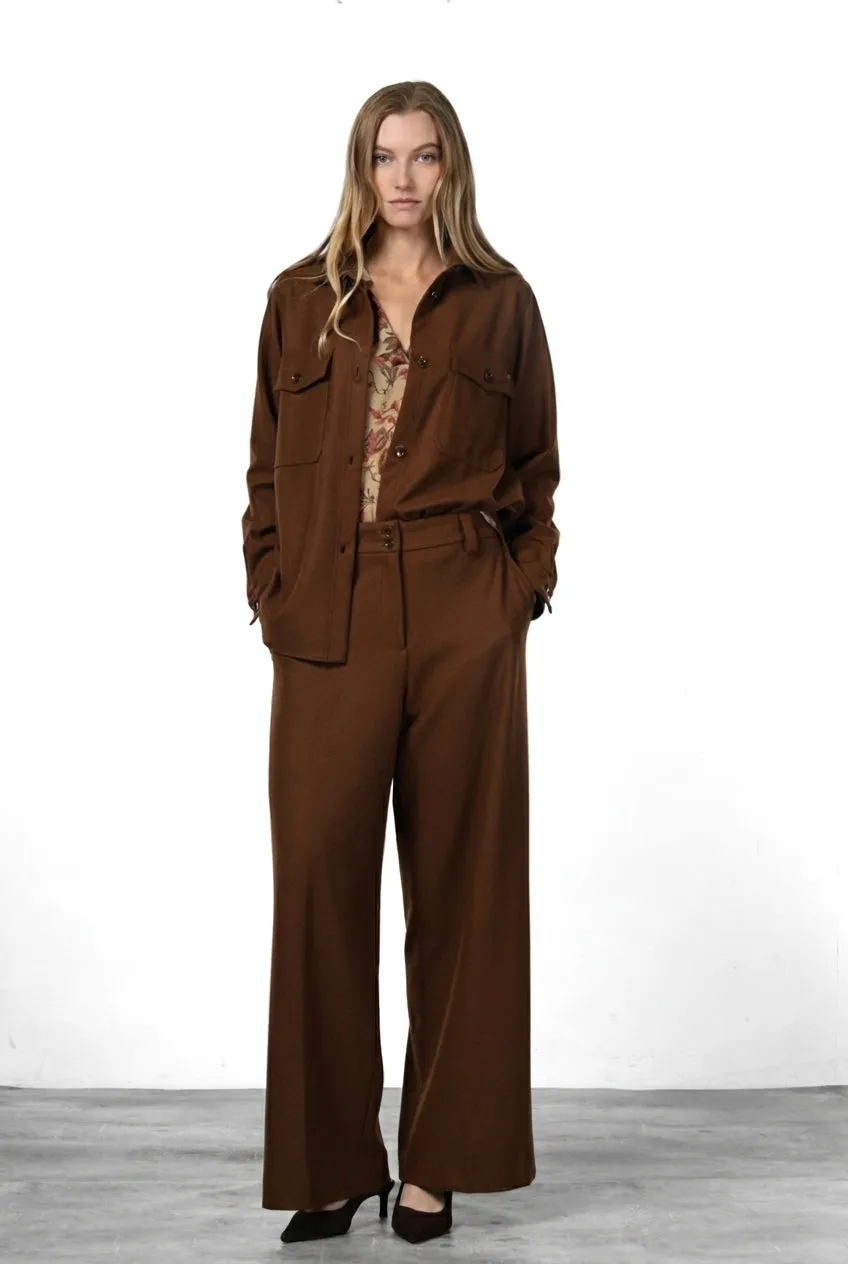 Mason's New York Wide Elax chino lysebrun wide leg dame