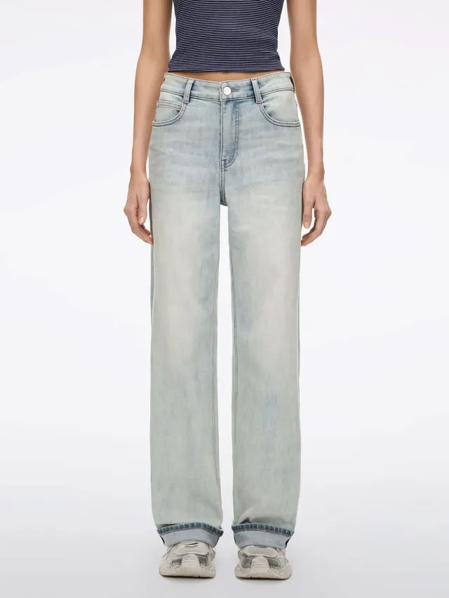 Miss Sixty Straight-Leg jeans lyseblå stretch 30
