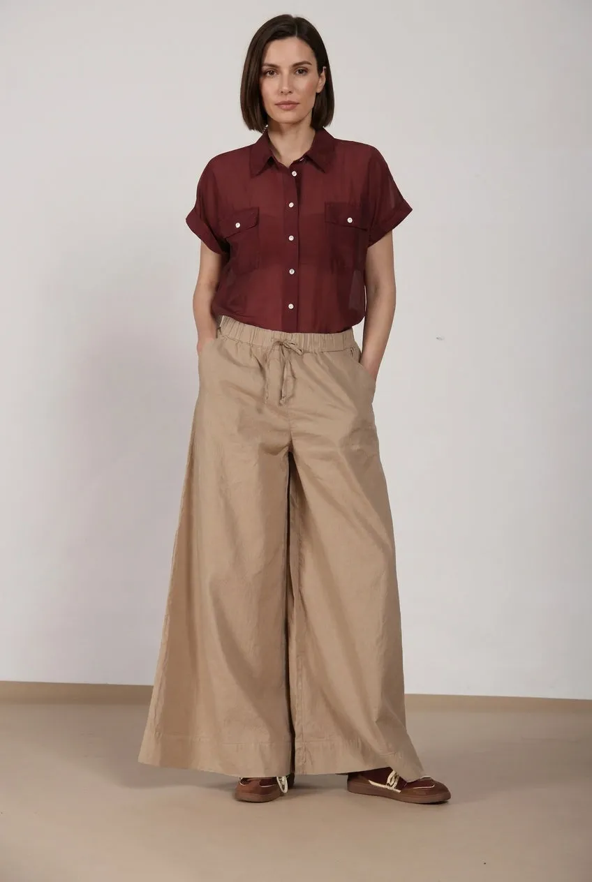 Mason's Portofino chino jogger beige hør vid