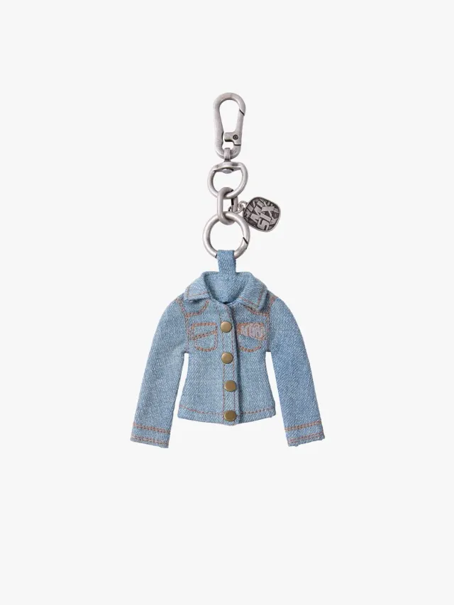 Miss Sixty Mini Jacket charm blå denim vedhæng