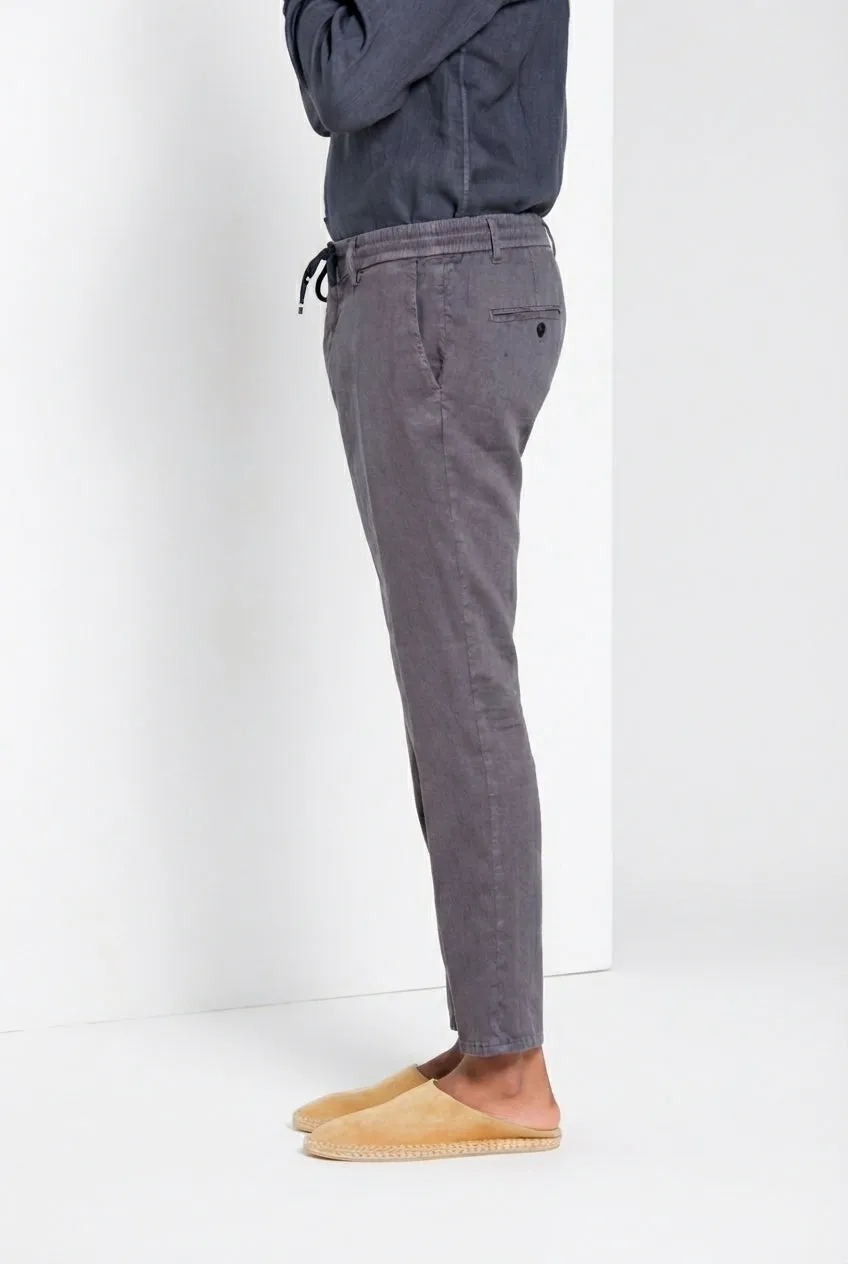 Mason's Milano Jogger chinobukser støvblå hør