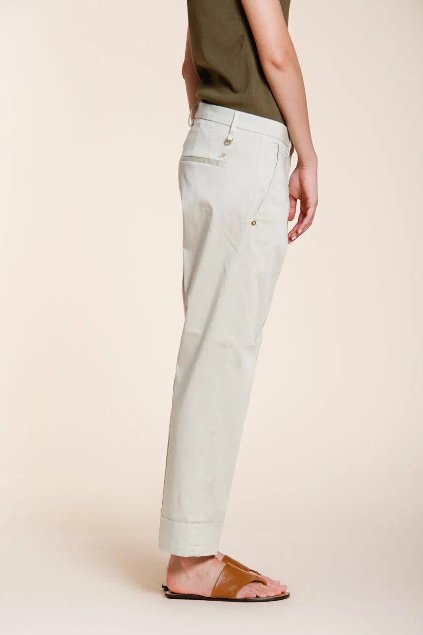 Mason's New York Carrot chino perlegrå satin