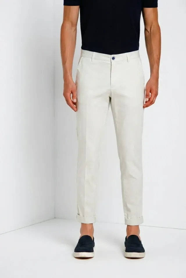 Mason's Milano chinobukser lyseblå extra slim
