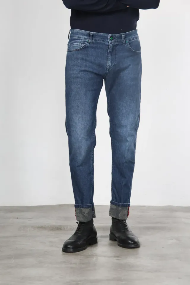 Mason's Harris Regular jeans blå camouflage denim