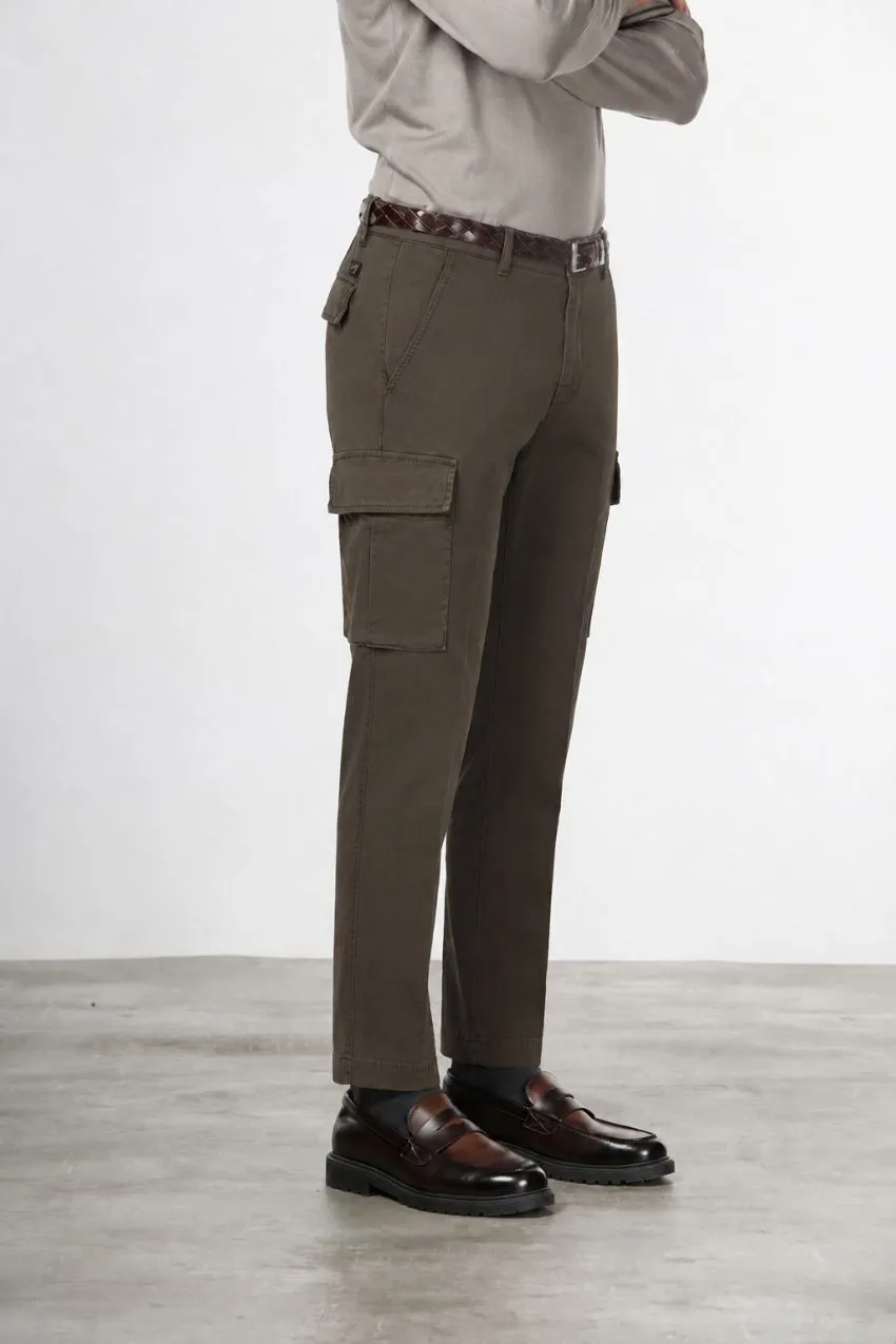 Mason's Chile cargobukser brun extra slim stretch