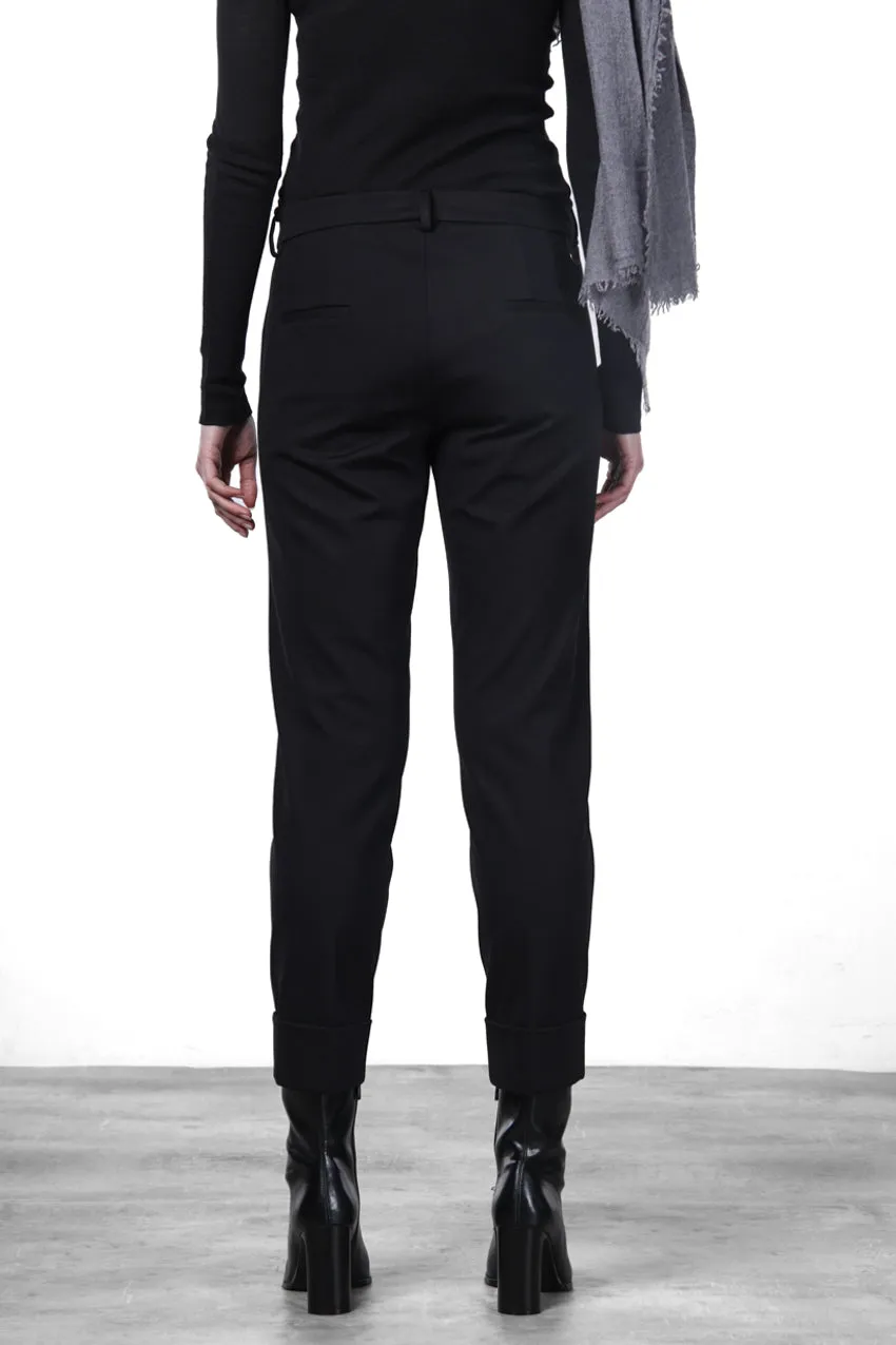 Mason's New York Carrot chinos sort teknisk jersey