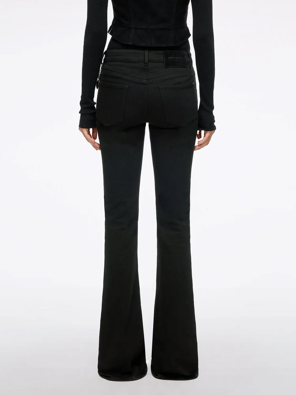 Miss Sixty flare jeans sort nitter stretch