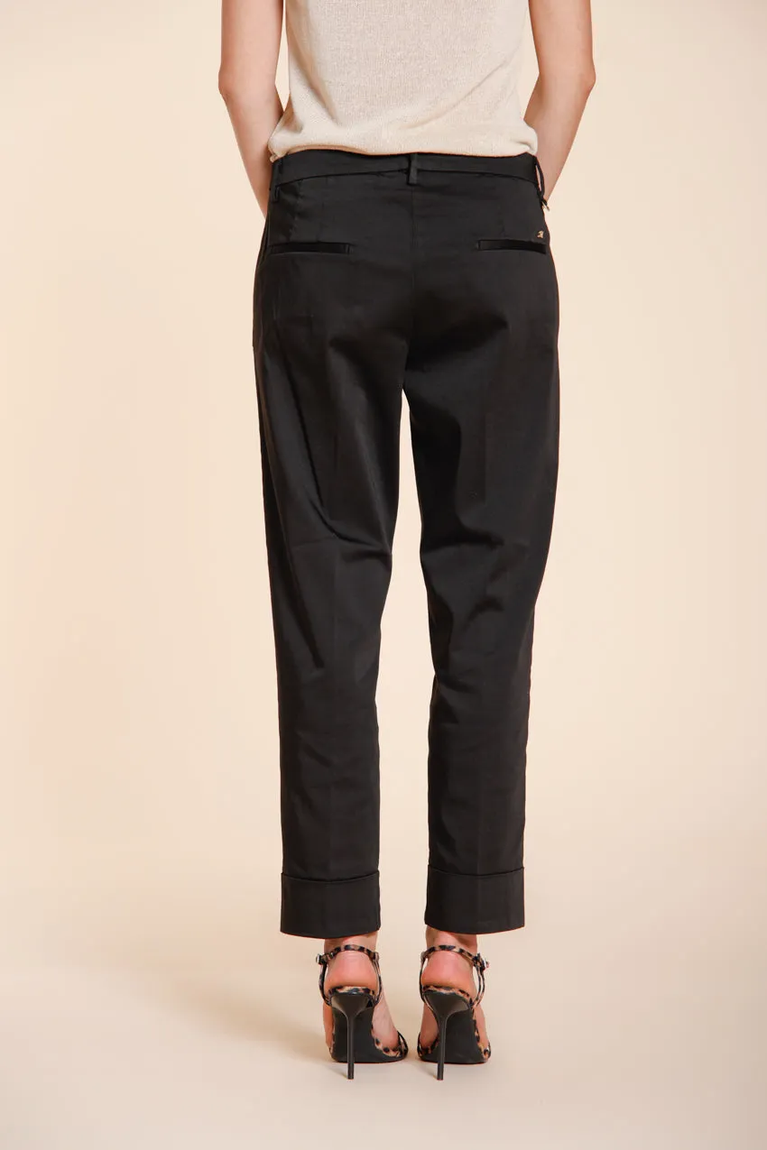 Mason's New York Carrot dame chino bukser sort carrot fit